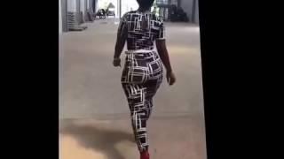 Abidivabroni Sexy Walk in Spandex Pants OMG - Big Black Ass