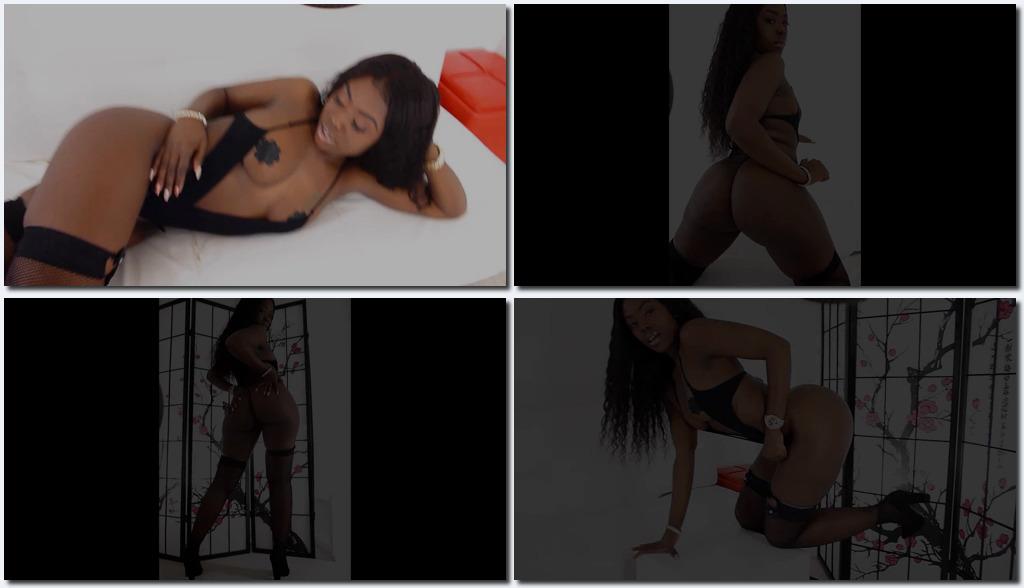 March 2019 Issue BlackThunder1 Black Lingerie in White Room VSofPS